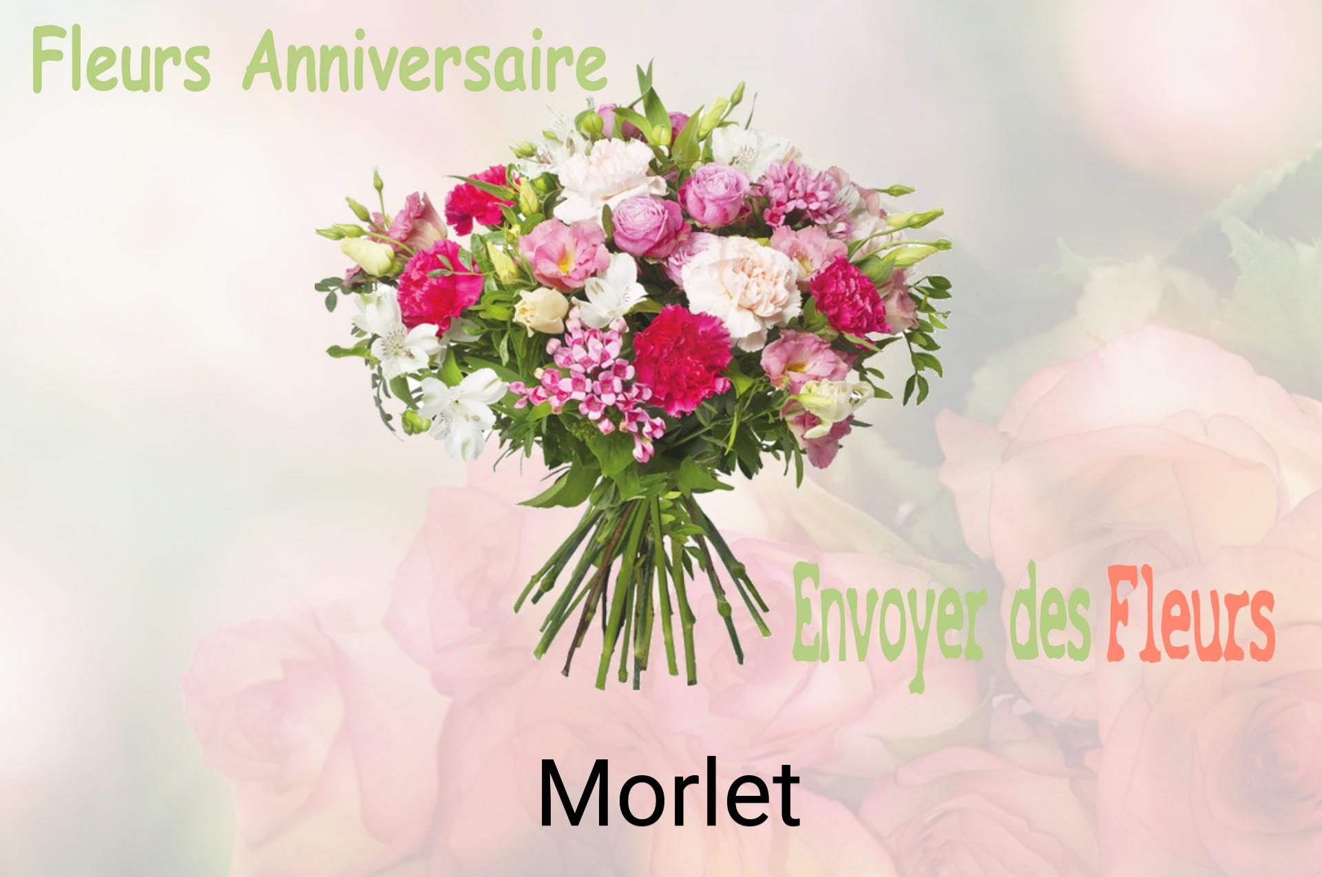 Bouquet de fleurs d’anniversaire livré à Morlet