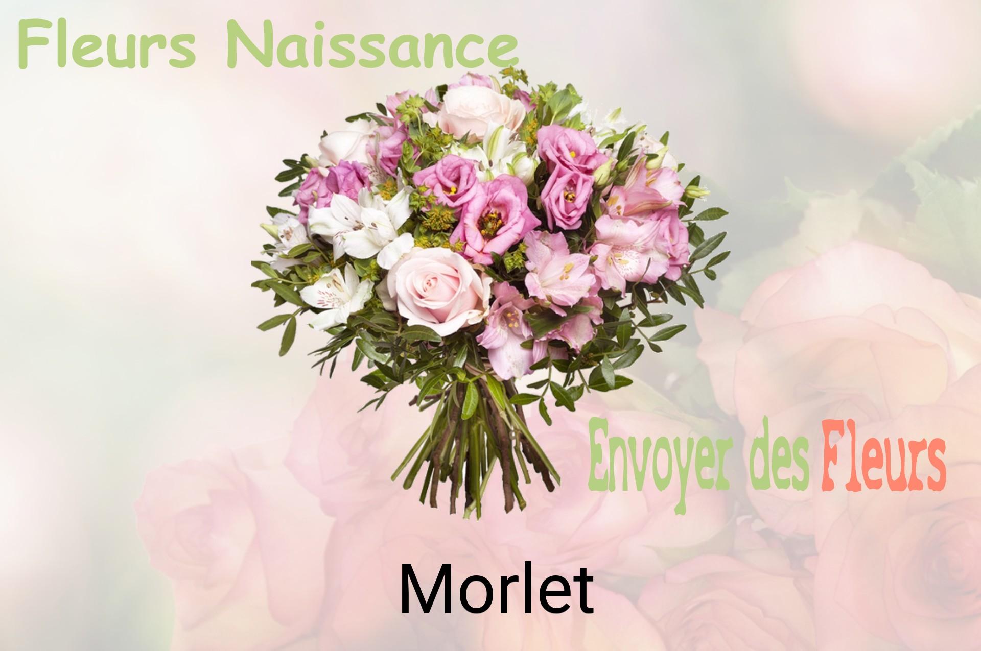 Bouquet de fleurs de naissance livré à Morlet